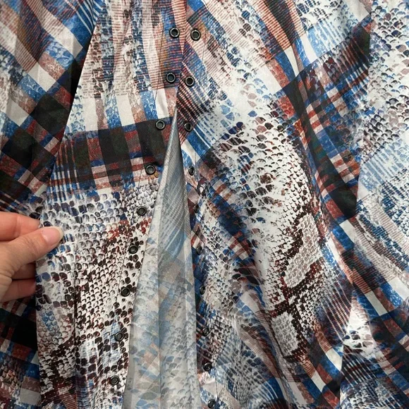 Ted Baker Lilis Quartz Print Midi Dress size 4 (US 10-12) long sleeve - Picture 12 of 15